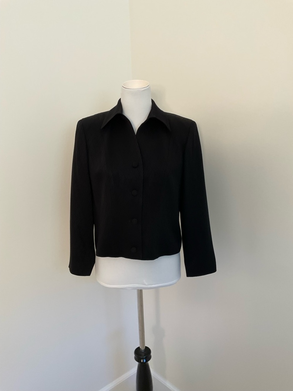 Juliana Collezione Black Women's Blazer Jacket - Classic Tailored Style